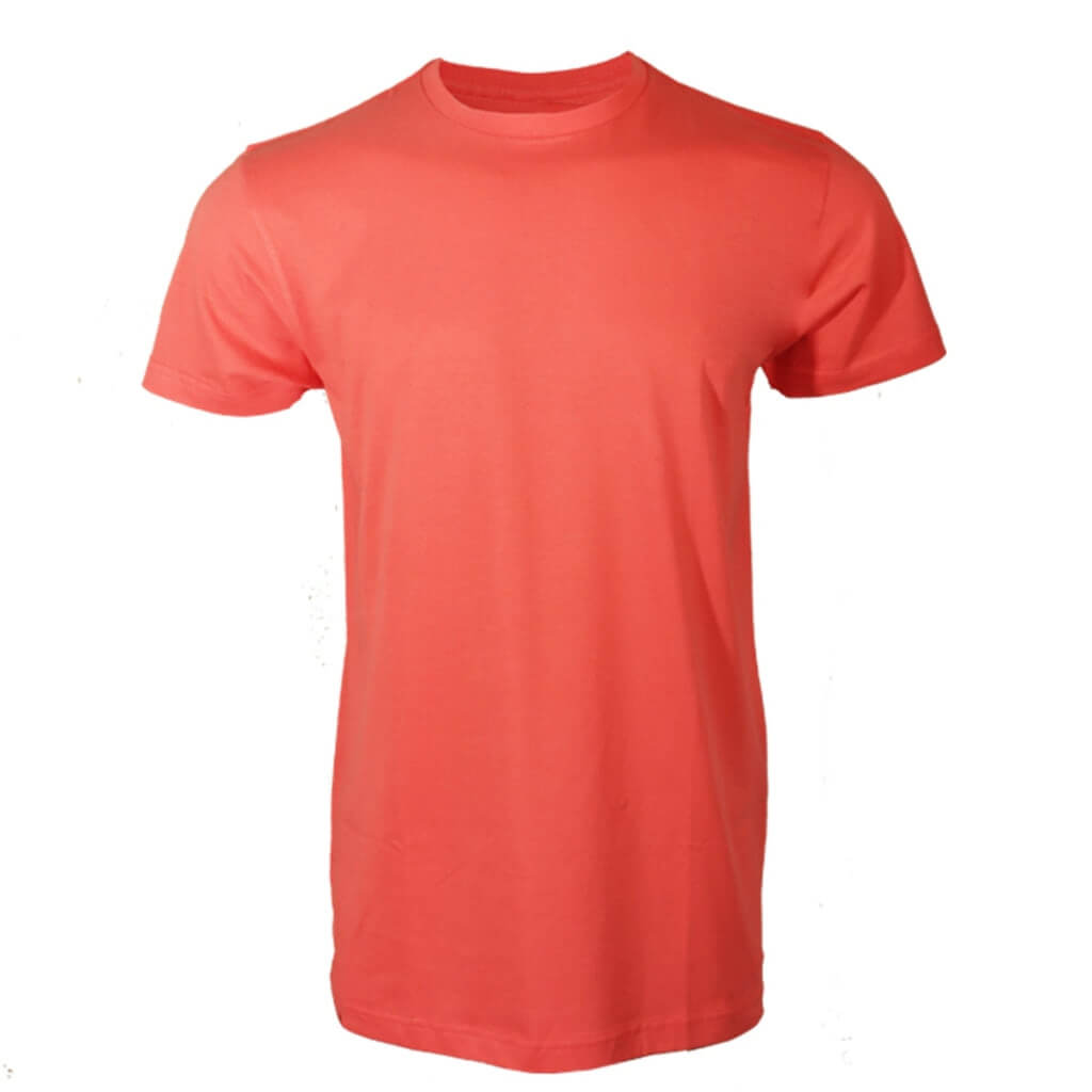 1001 Adult Value Tee 4.3 Oz - Coral Color (Most Popular Printers Tee)