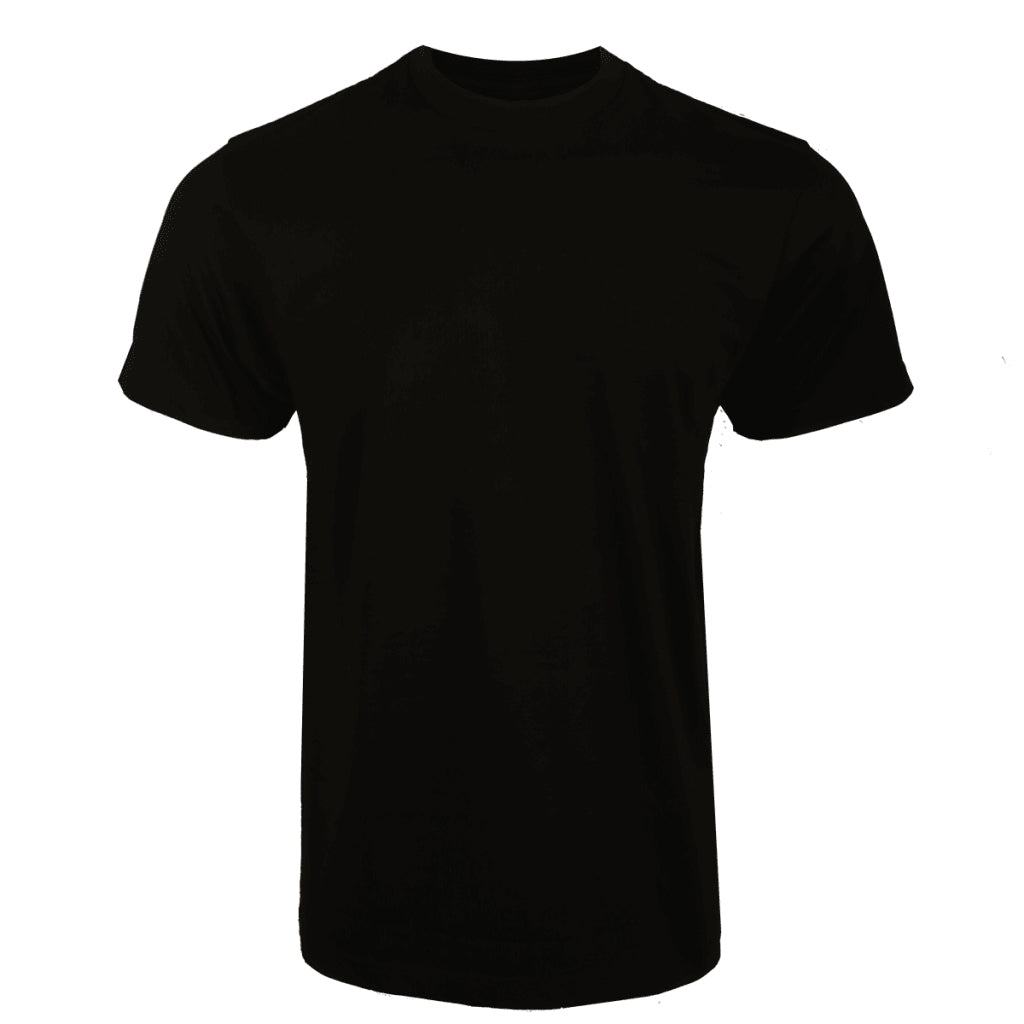 1008 Adults Heavy Weight T-Shirt Black/White