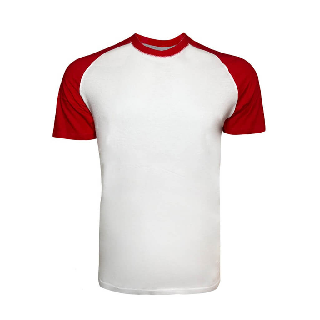 1101 - Youth Baseball Tee - Red/White Color