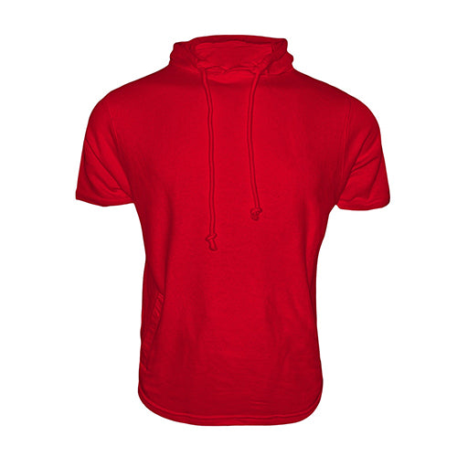2100 - Short Sleeve Hoodie - Red Color